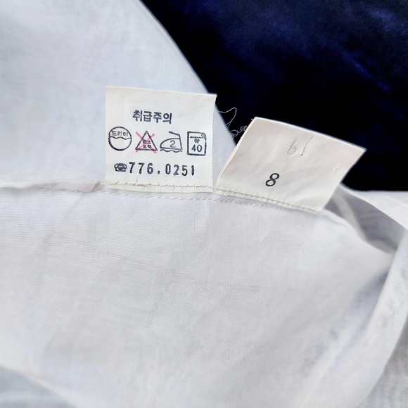 Blouse Women White Cotton Size S - Picture 13 of 13